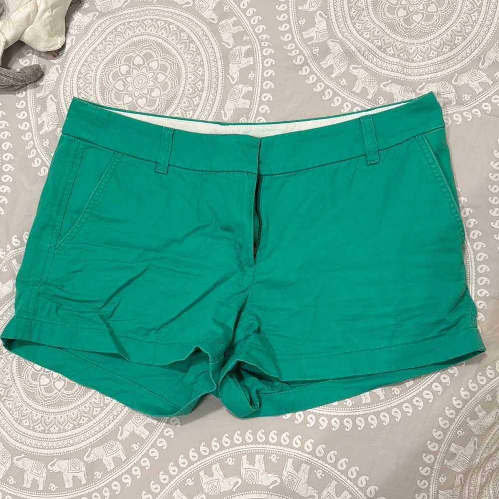 J Crew Women's Green Shorts